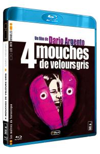 4 mouches de velours gris